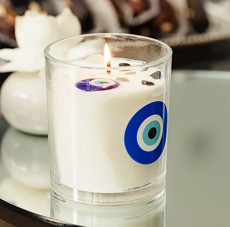 Evil eye candle