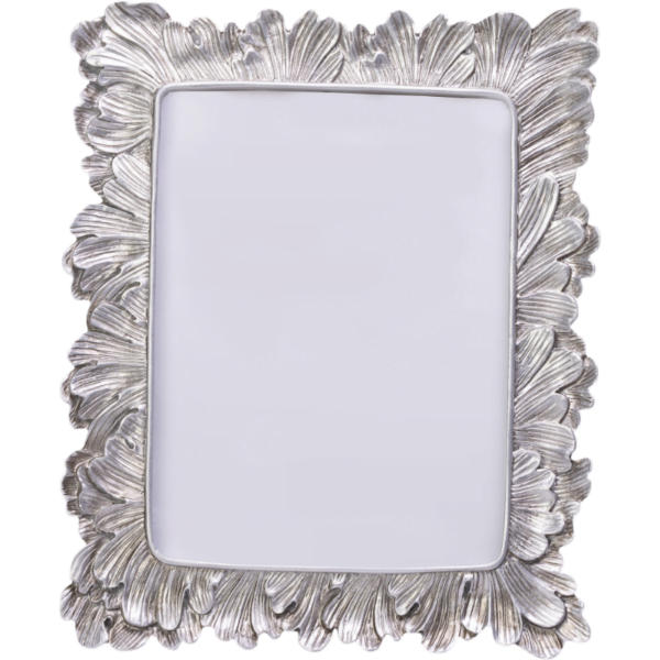 A Luxury Silver Photo Frame on a white background.