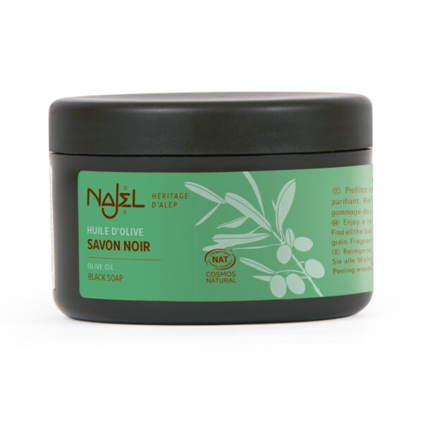 NAJEL OLIVE OIL BLACK SOAP WITHOUT PERFUME COSMOS NATURAL