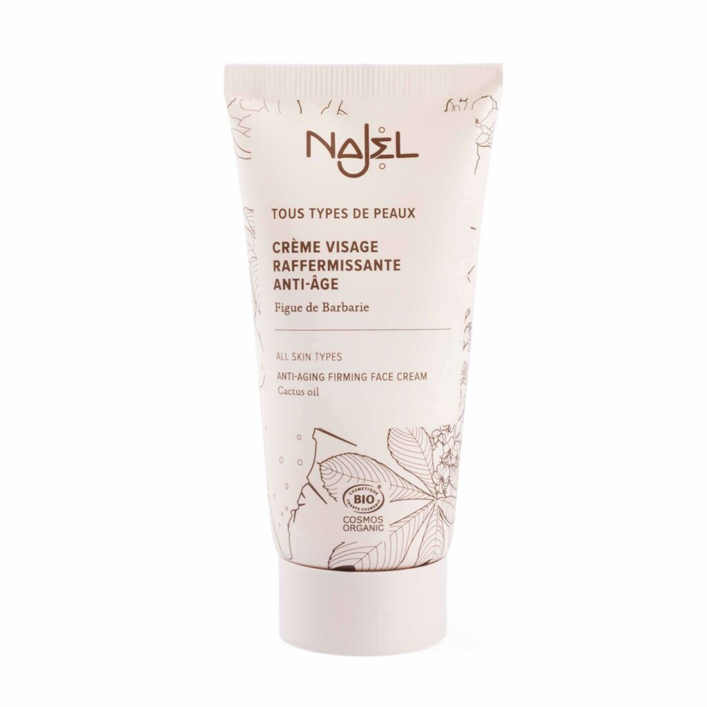 NAJEL Cosmos Organic Face cream - antiwrinkle 00 + BLO + Cactus seed oil + Damascus rose water+ Cactus and horse chestnut extracts