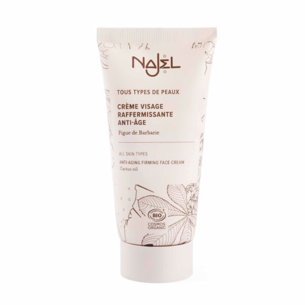 NAJEL Cosmos Organic Face cream - antiwrinkle 00 + BLO + Cactus seed oil + Damascus rose water+ Cactus and horse chestnut extracts