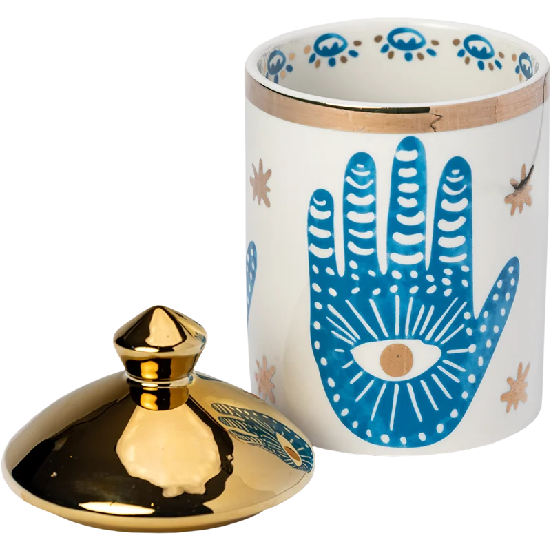 Hamsa Hand Canister