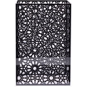 Black Arabesque Bin