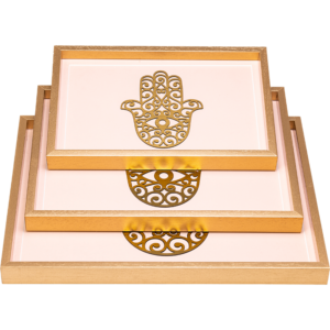 Gold Hand Tray Set