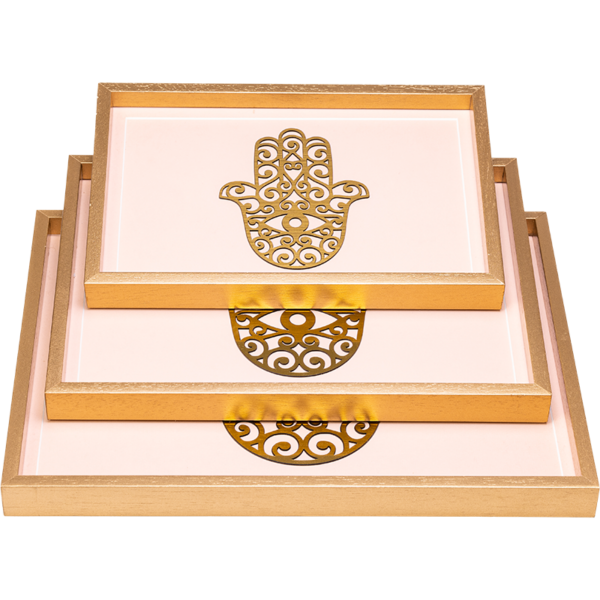Gold Hand Tray Set