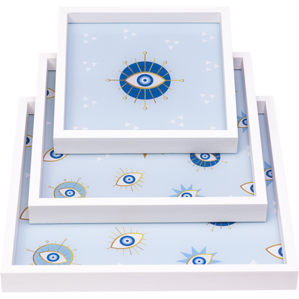 Baby Blue Tray Set