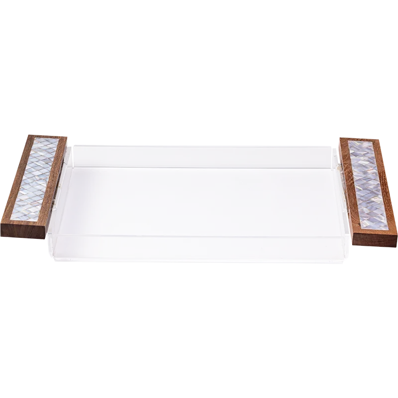 Mother of Pearl Tray Set 2, Tissue box ,and tea box