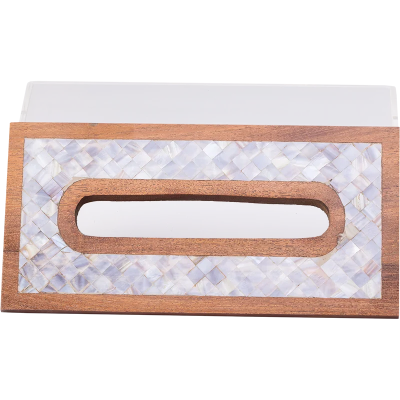 Mother of Pearl Tray Set 2, Tissue box ,and tea box