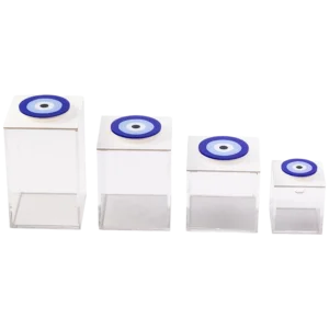 4 evil eye acrylic boxes
