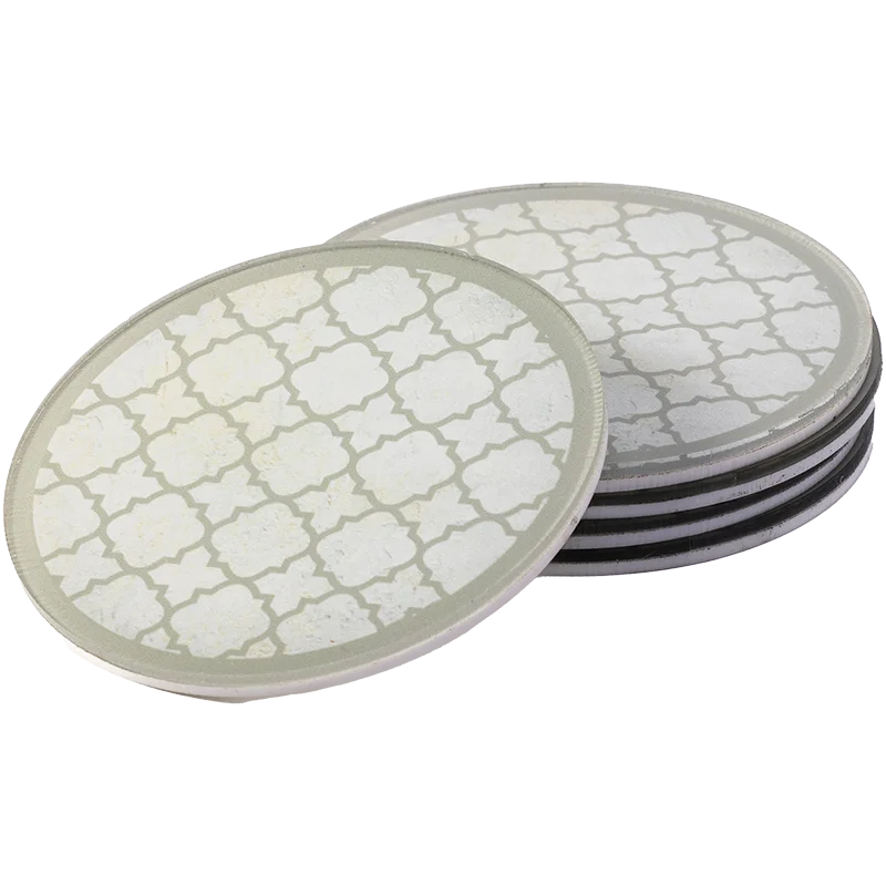 5 Coasters with Arabesque Styling