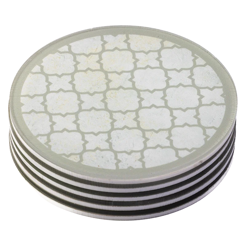 5 Coasters with Arabesque Styling