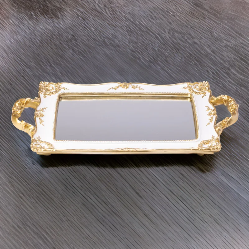 An ornate French Mirror tray.