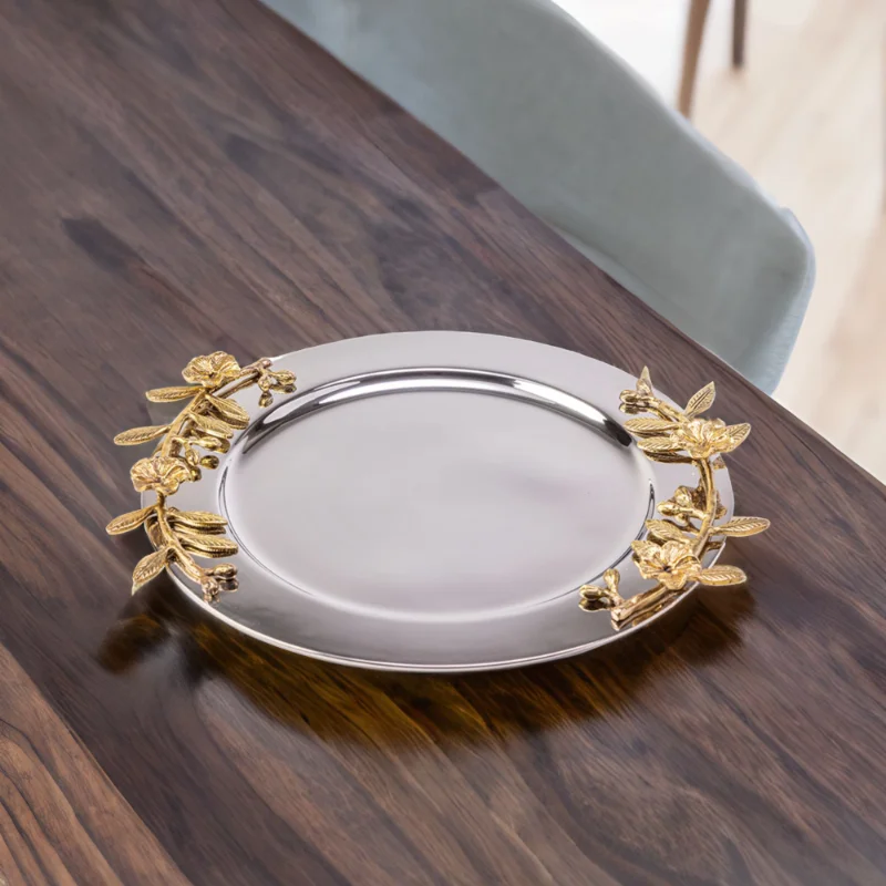 An Alia Tray on a wooden table.