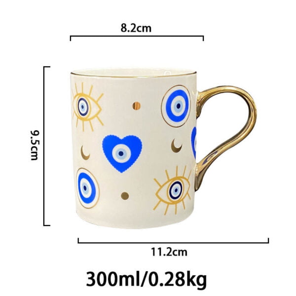 Dimensions of azure heart mug