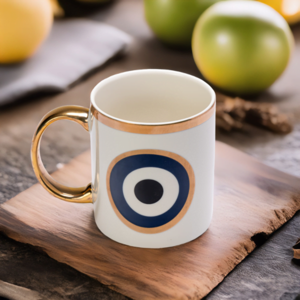 Ceramic Evil Eye Coffee Mug